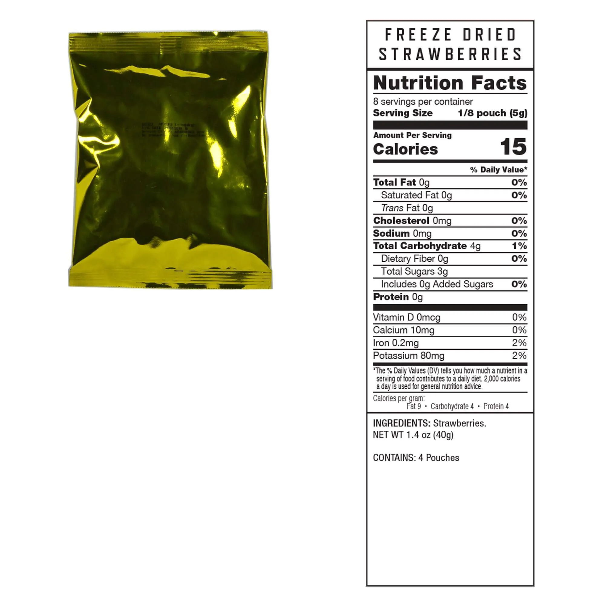 120 Serving Freeze Dried Fruit Emergency Food Supply