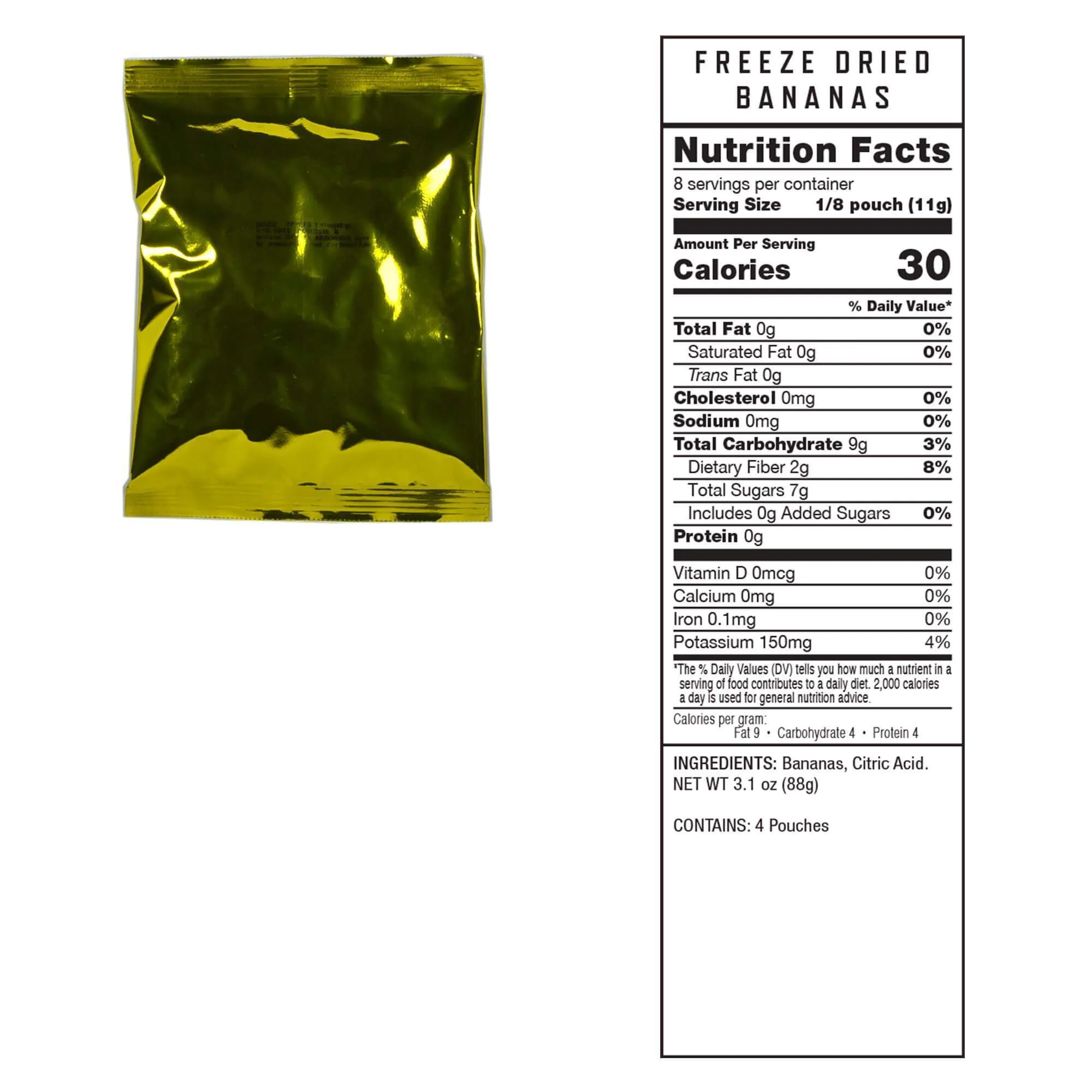 120 Serving Freeze Dried Fruit Emergency Food Supply