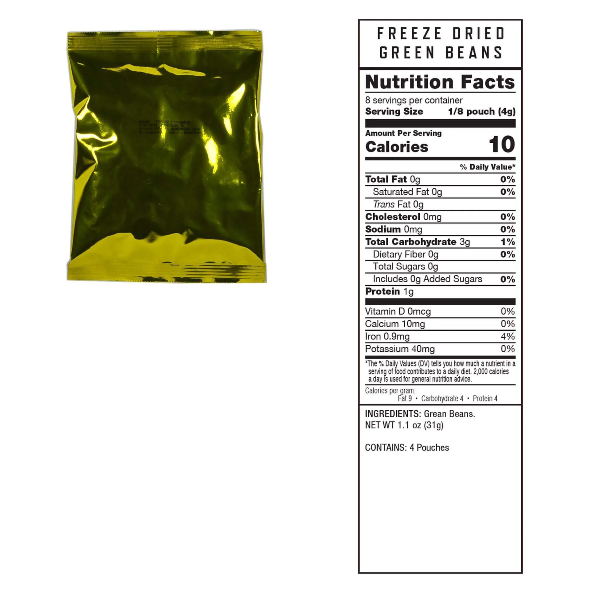 120 Serving Freeze Dried Vegetable Emergency Food Supply