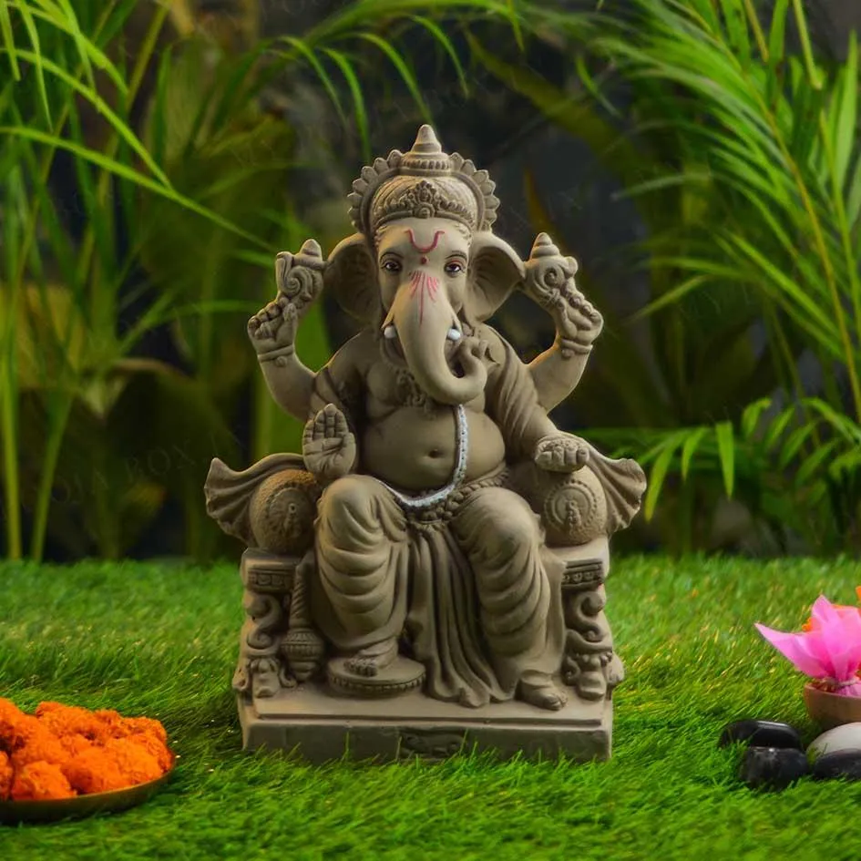 1.2FEET Lalbaugcha Raja Eco-Friendly Ganpati | Plant-A-Ganesha