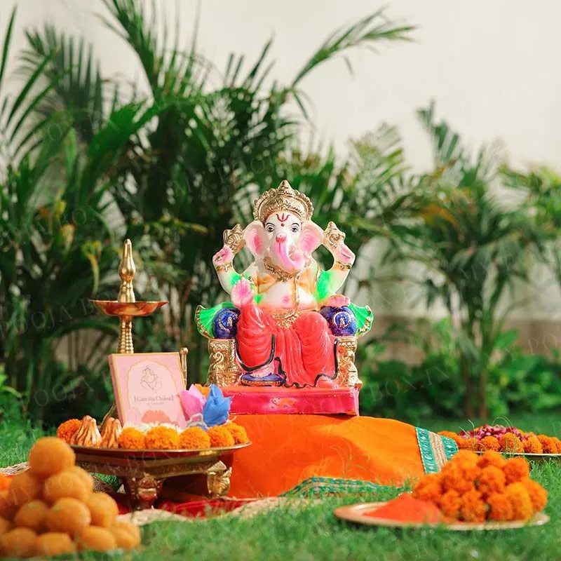 1.2FEET Lalbaugcha Raja Eco-Friendly Ganpati | Plant-A-Ganesha