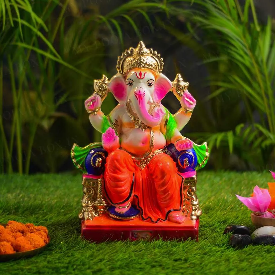 1.2FEET Lalbaugcha Raja Eco-Friendly Ganpati | Plant-A-Ganesha