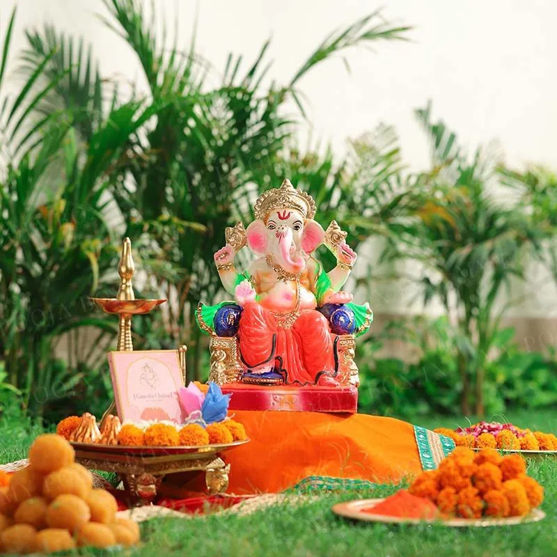 1.2FEET Lalbaugcha Raja Eco-Friendly Ganpati | Plant-A-Ganesha