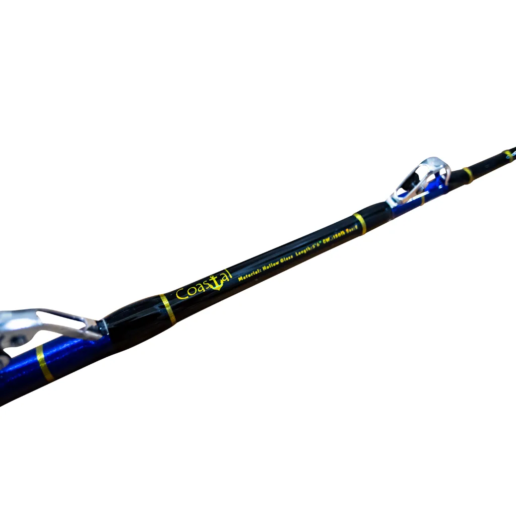 130lb Bent Butt Big Game Trolling Roller Rod & 80W Conventional Reel