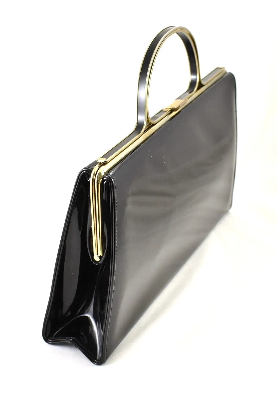 1950s Black Red Interior Bag