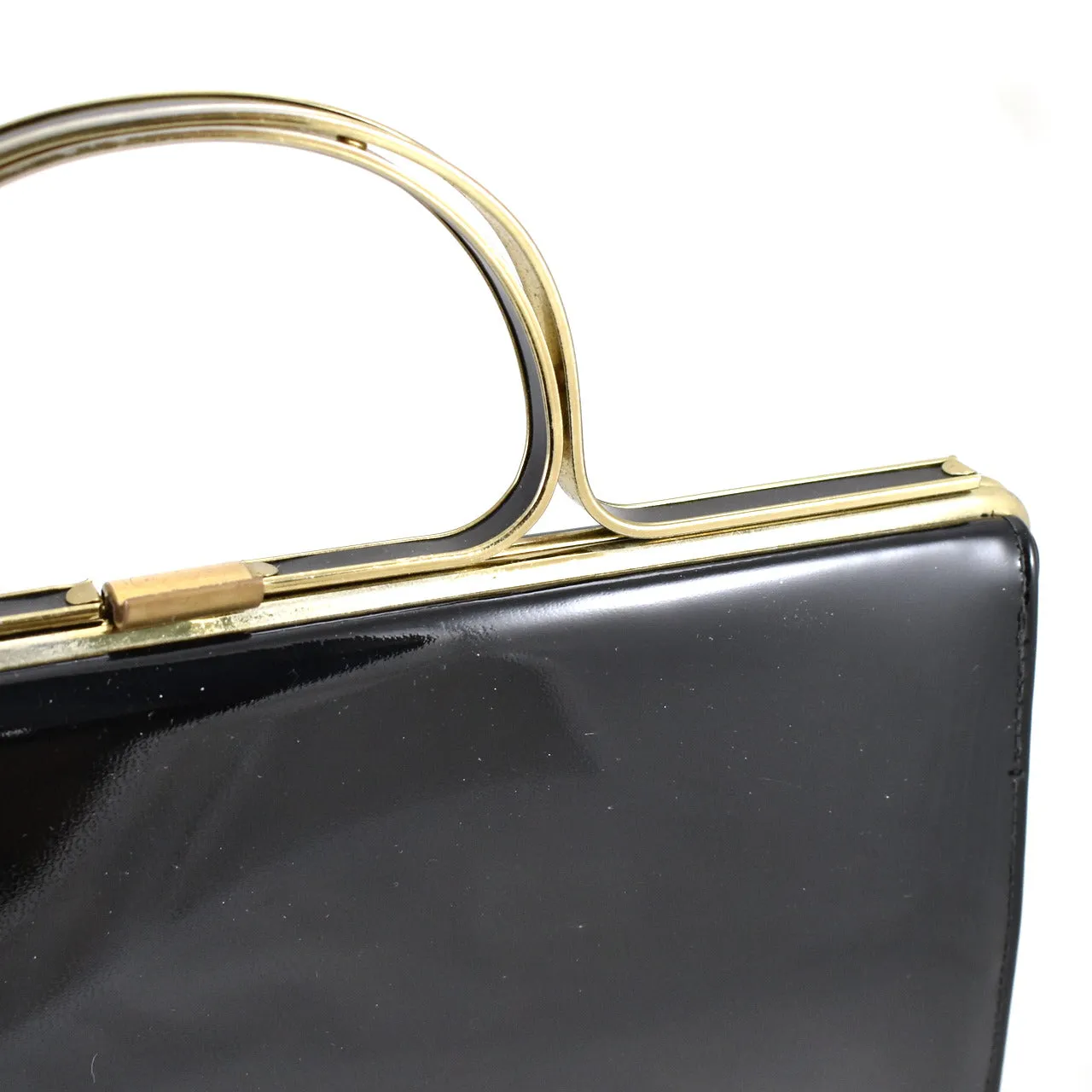 1950s Black Red Interior Bag