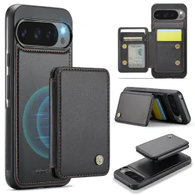 2 in 1 Detachable Magnetic Cards Solt Wallet Leather Case For Google Pixel 9