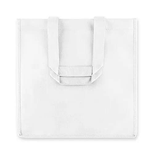 6 Bottle White Non Woven Tote by True