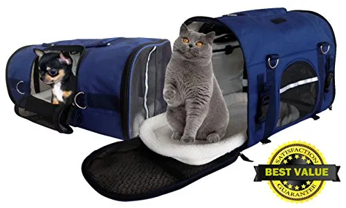 6 in 1 Sturdy Pet Carrier Backpack Front Shoulder Bag 18 21 Inch