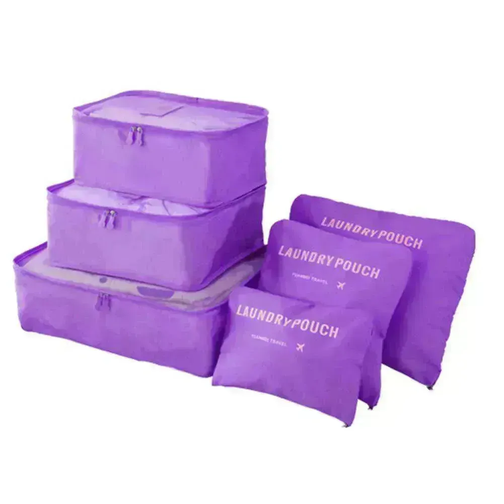 6 Pcs Travel Storage Bag Set For Clothes