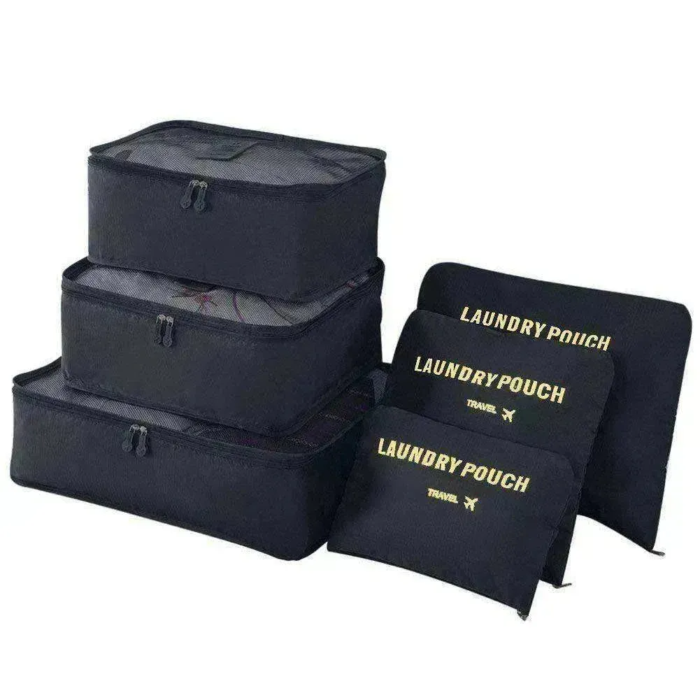 6 Pcs Travel Storage Bag Set For Clothes