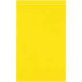 6 x 9" - 2 Mil Yellow Reclosable Poly Bags