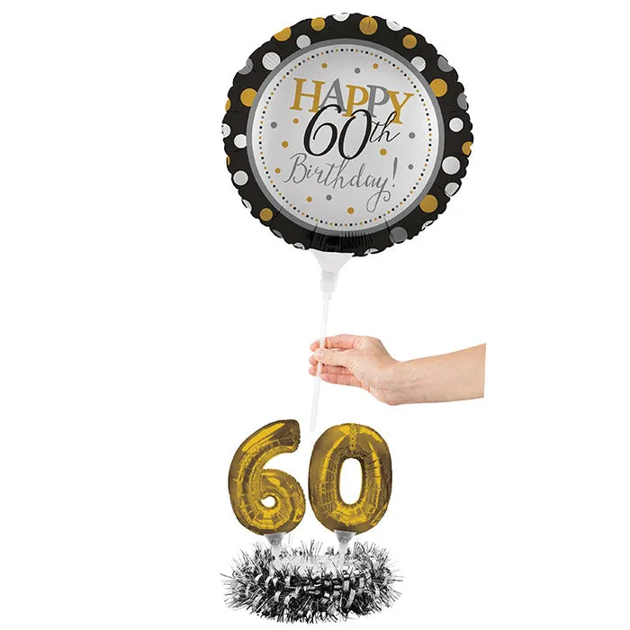 60th Birthday Balloon Centerpiece Kit