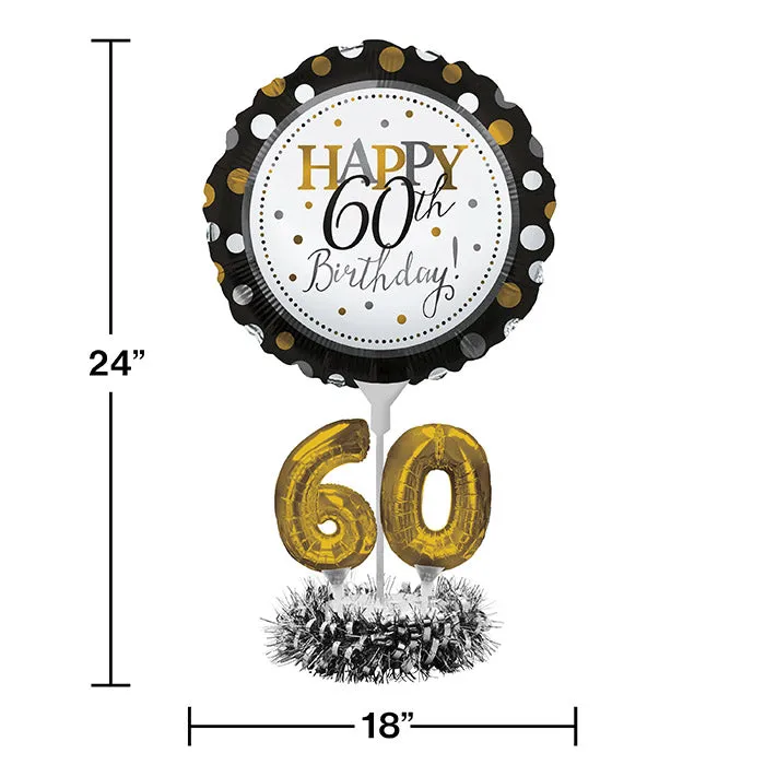 60th Birthday Balloon Centerpiece Kit