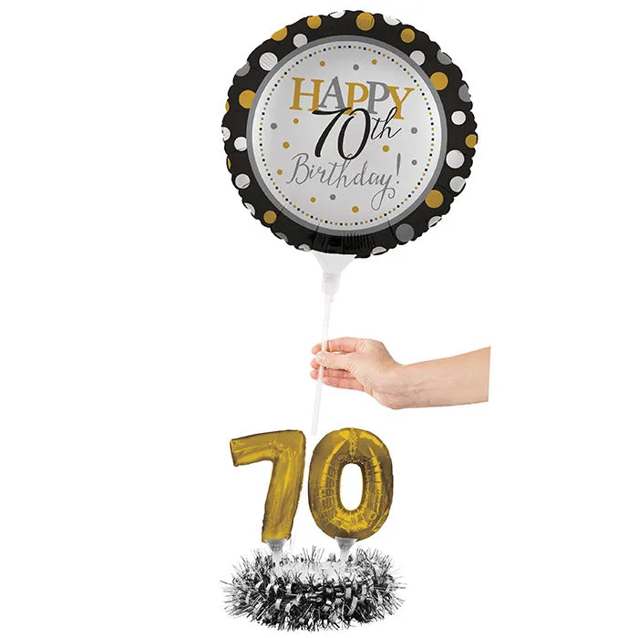 70th Birthday Balloon Centerpiece Kit