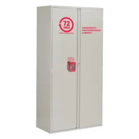 72 HOURS 72" Grey Storage Emergency Cabinet Assembly