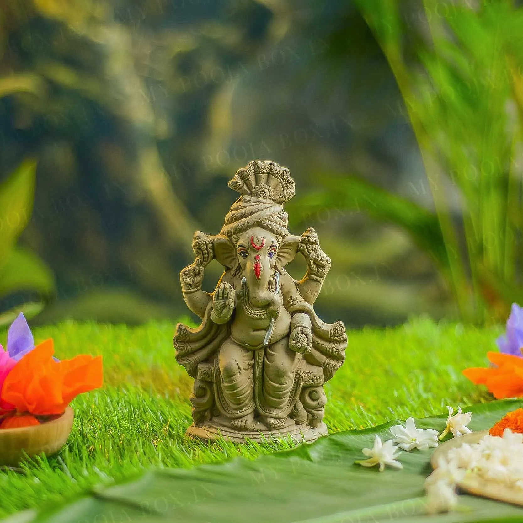 8INCH Gajakarna Eco-Friendly Ganpati | Plant-A-Ganesha