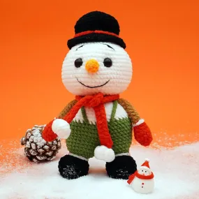 A Cute Christmas Snowman Crochet Kit