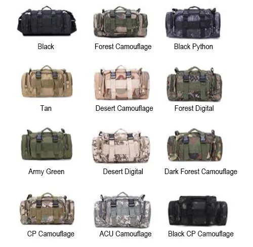 Airsoft Tactical Military Multi-Purpose Outdoor Hiking Cycling Sports Waist Shoulder Hand Bag 8 Colours ATB001