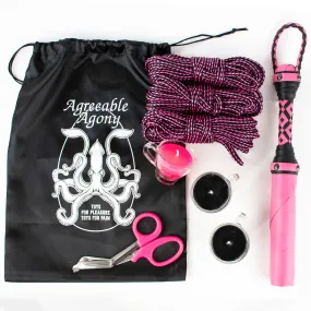 Amazing IN STOCK  Rope, Candles, and Leather Kit - "And-black" - VERY LIMITED STOCK