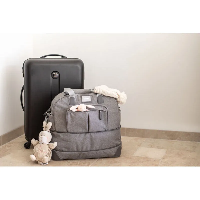 Amsterdam II Expandable Travel Changing Bag - Heather Grey