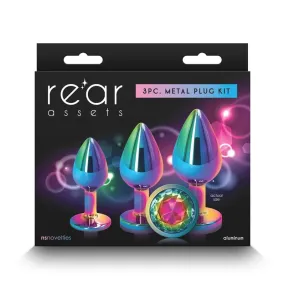 Anal Trainer Kit | Chrome Plated 3 Plug Sets 3 Sizes | Rear Assets