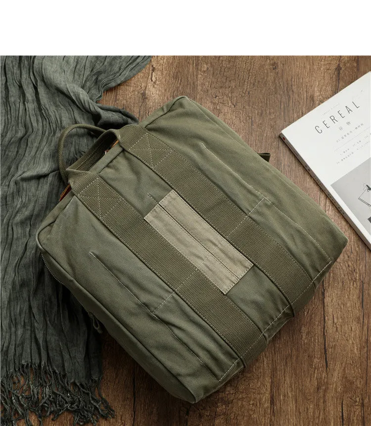 Army Style Carrier Bag for Mens Canvas Military Duffle Bag Pilot Bag Canvas Military Bag