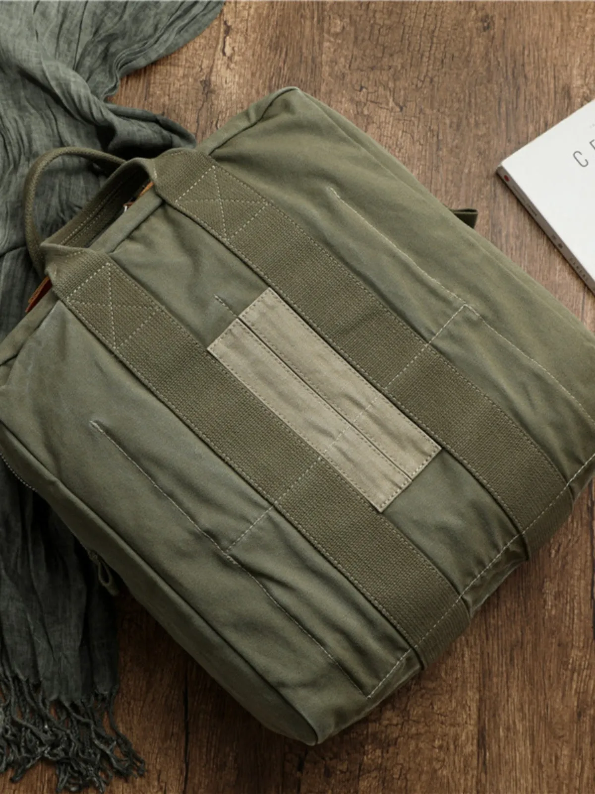 Army Style Carrier Bag for Mens Canvas Military Duffle Bag Pilot Bag Canvas Military Bag