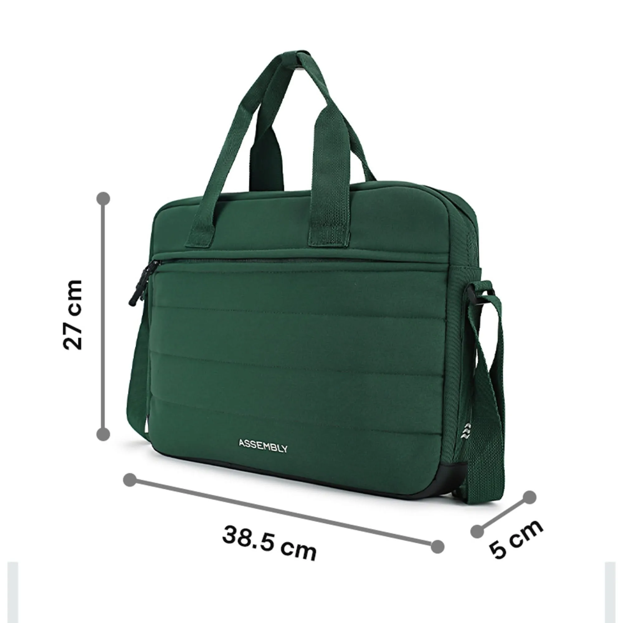 Assembly Unisex laptop / messenger bag for offivce / college(Green)