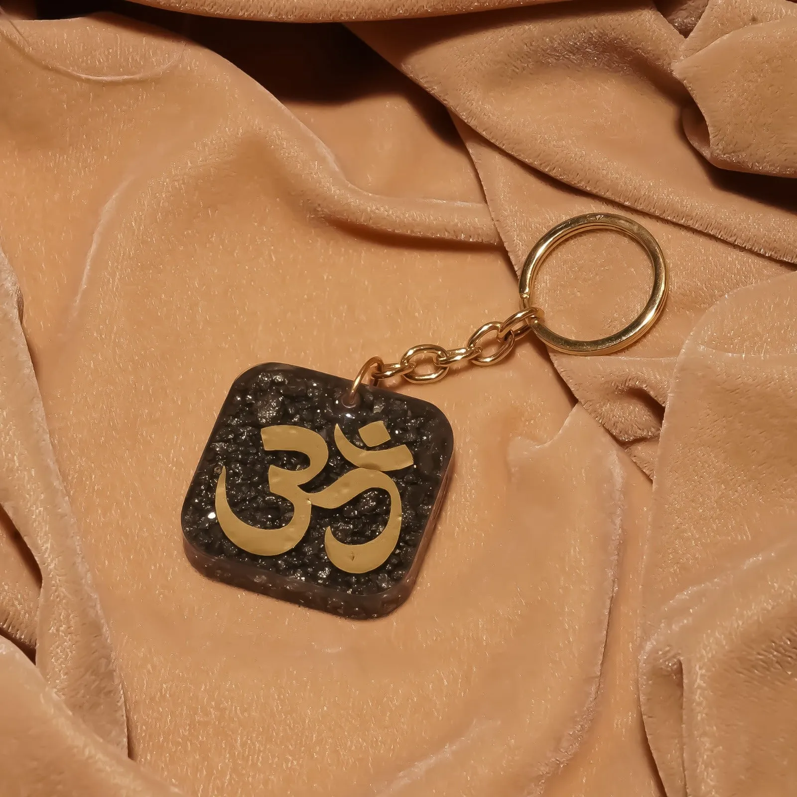 Aum Pyrite Keyring