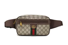 Authentic Gucci Ophidia GG Canvas Belt Waist Bag