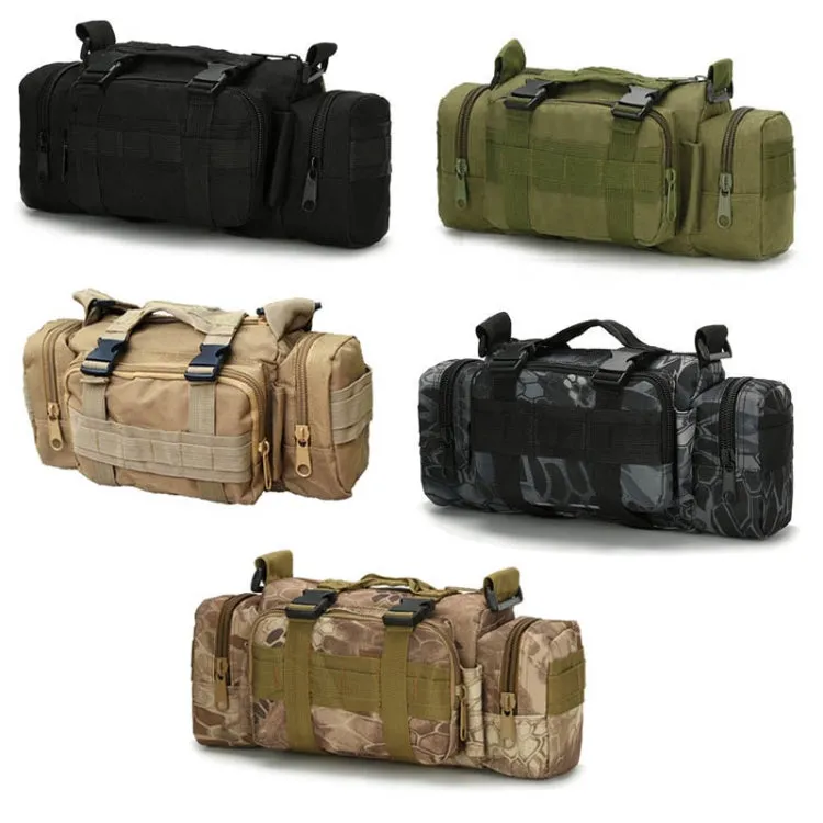 B04 Sports Outdoor Fishing Waterproof Waist Bag Photography Multifunctional Bag(Maple Camouflage)