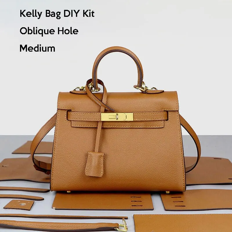 BABYLON™ Kelly Bag Oblique Hole Togo Leather DIY Kit