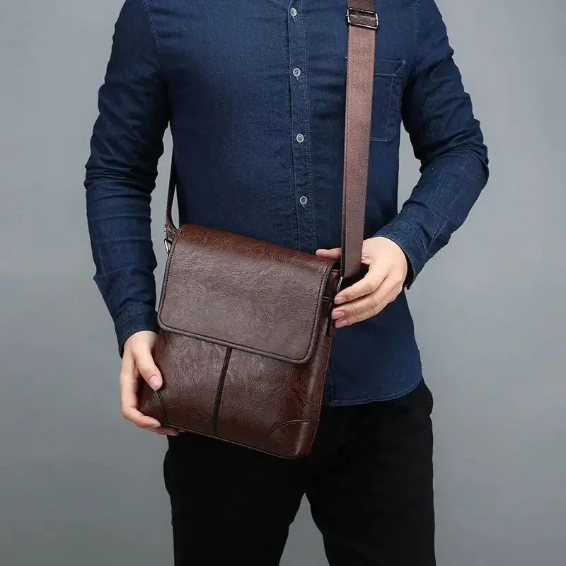 Bags Men's Shoulder Bag, Leather Crossbody Bag