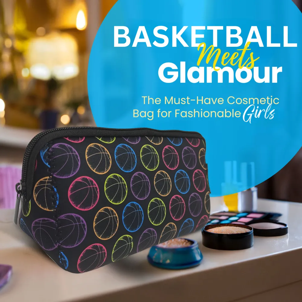 Basketball Cosmetic Bag