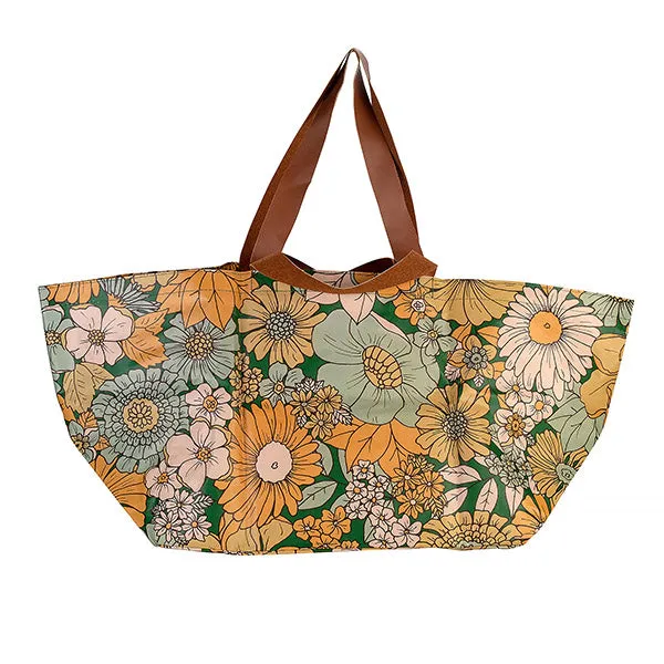 Beach Bag - Green Garden