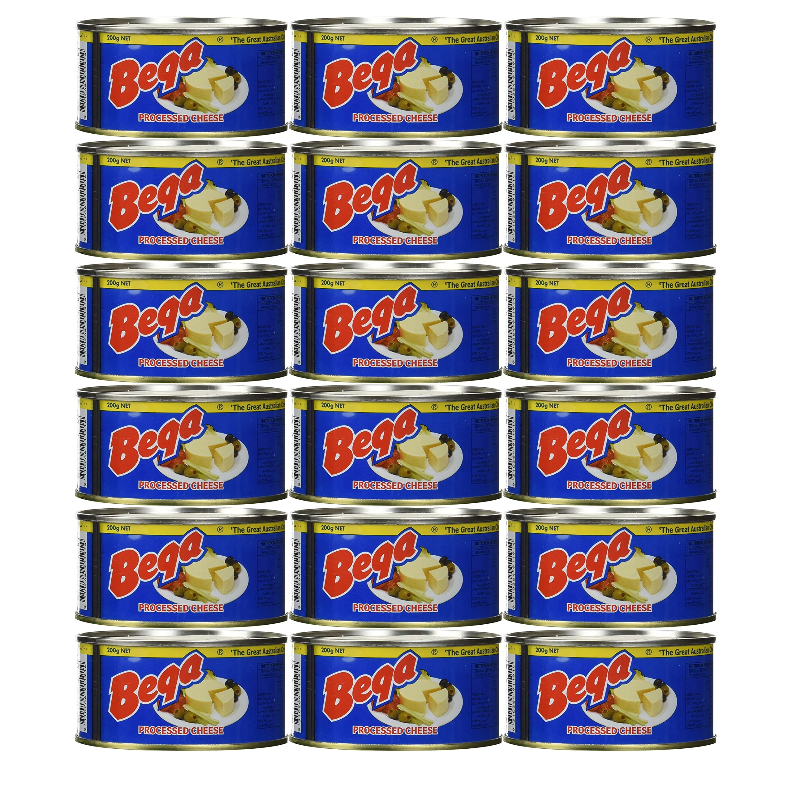 Bega - Canned Australian Processed Cheese - 18 Pack