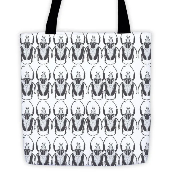 Black & White Beetles by Robert Bowen Tote Bag