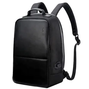 BOPAI Large Capacity College/Business Breathable Laptop Backpack with External USB Interface (Black)