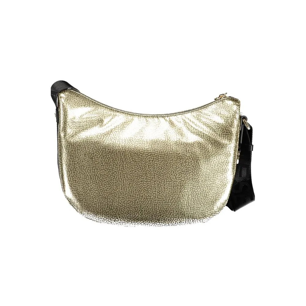 Borbonese Gold Polyester Handbag