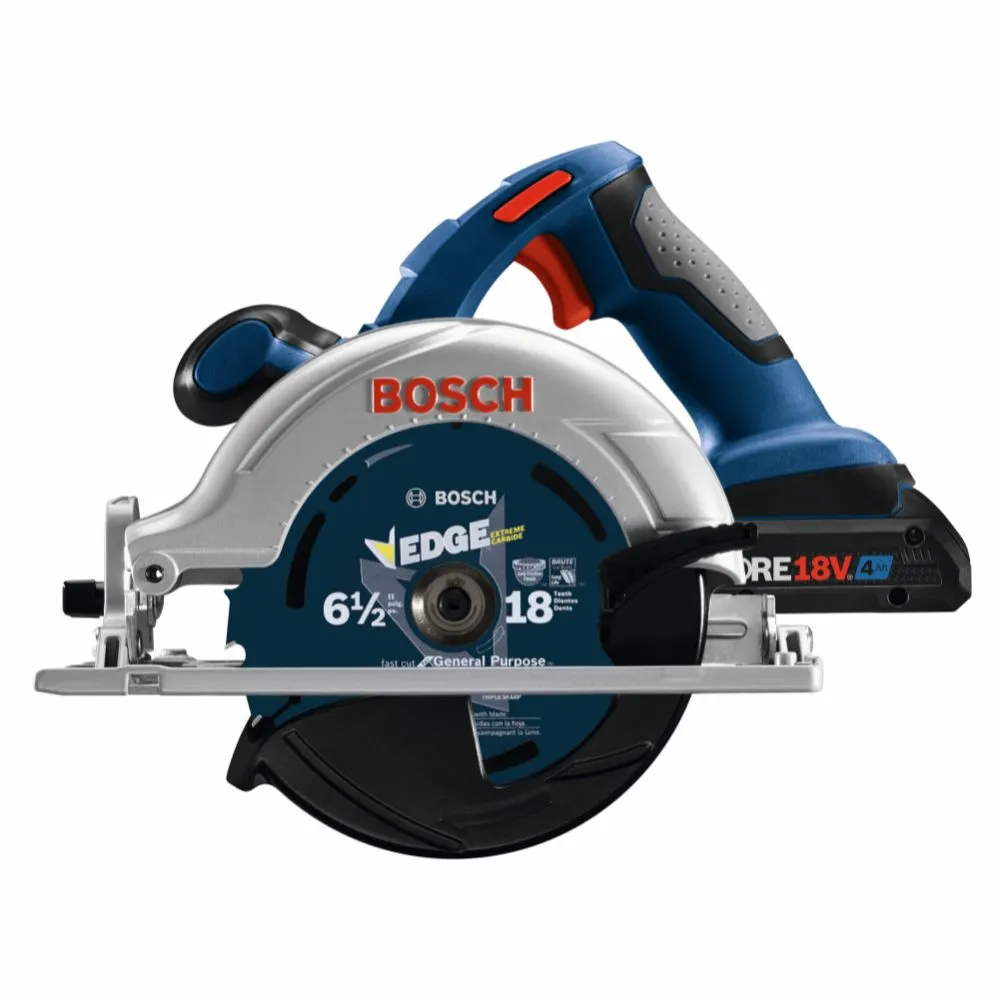 Bosch CCS180-B15 18V 6-1/2" Blade-Left Circular Saw Kit with (1) CORE18V 4 Ah Advanced Power Battery