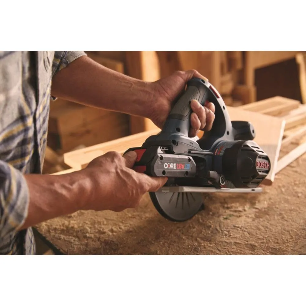 Bosch CCS180-B15 18V 6-1/2" Blade-Left Circular Saw Kit with (1) CORE18V 4 Ah Advanced Power Battery