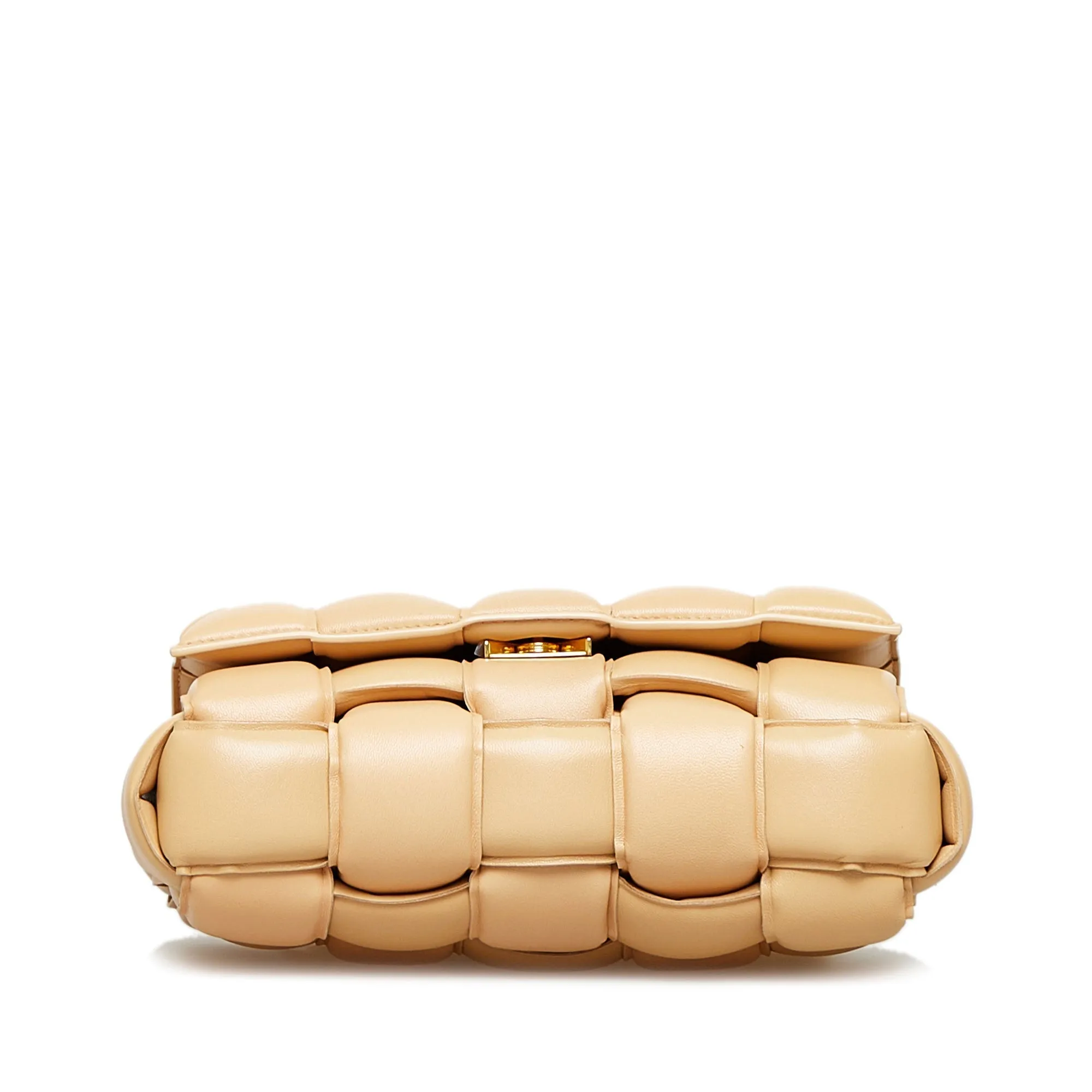 Bottega Veneta Padded Chain Cassette Beige