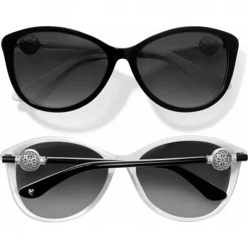 Brighton Ferrara Women's Sunglasses A12623 COLOR: BLACK-WHITE