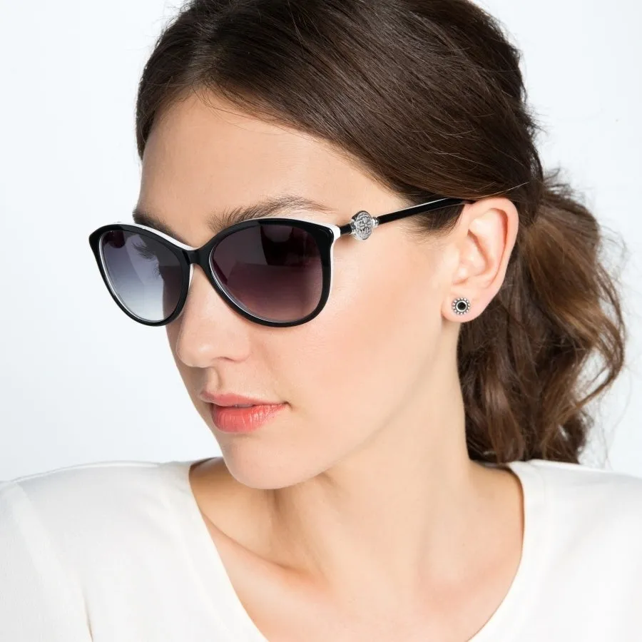 Brighton Ferrara Women's Sunglasses A12623 COLOR: BLACK-WHITE