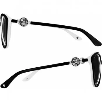 Brighton Ferrara Women's Sunglasses A12623 COLOR: BLACK-WHITE