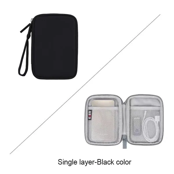 BUBM Portable 2.5&#39;&#39; External Hard Drive Case Cover,2.5 Inch Bag Disk HDD Protection Box Travel Organizer/ Cable Bag