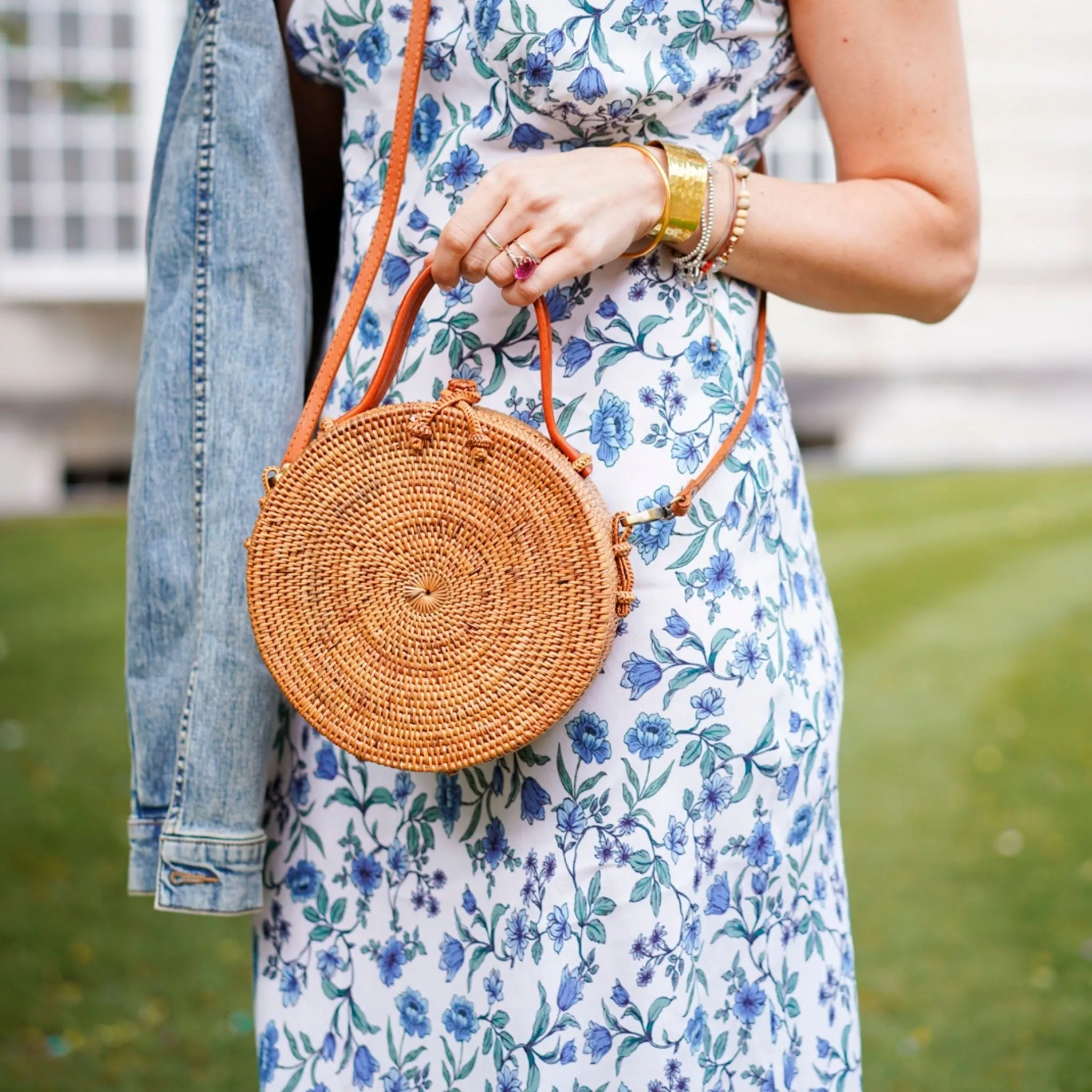 Buenos Round Basket Bag