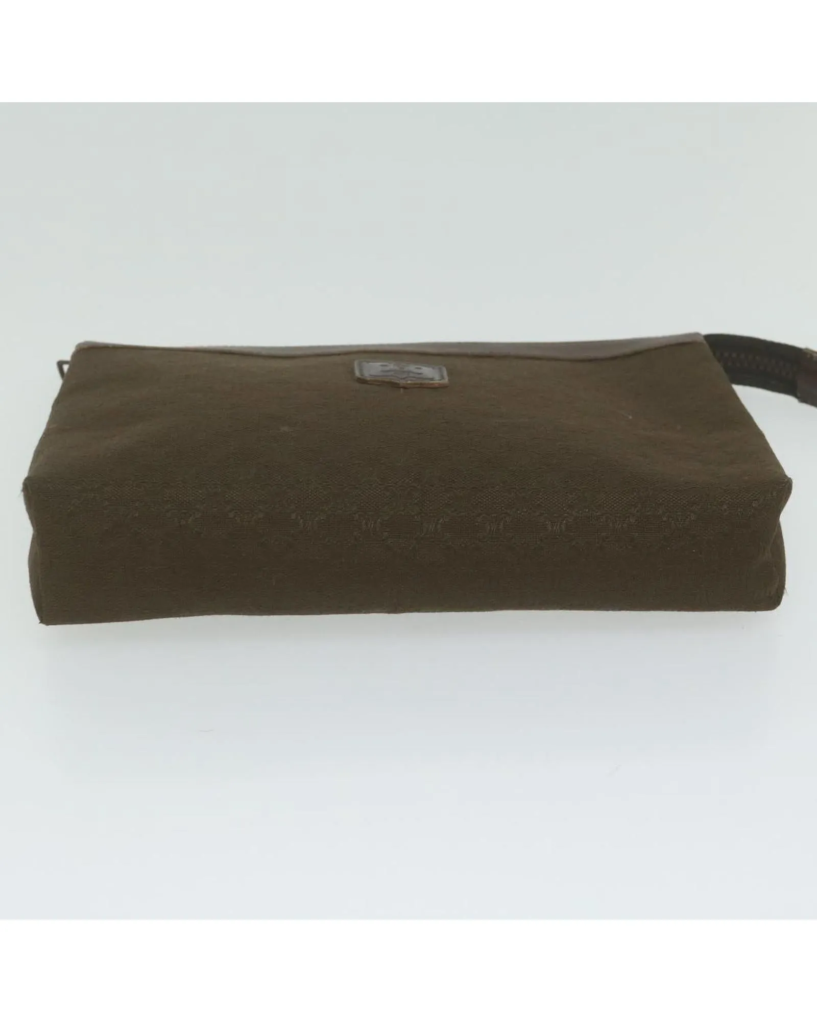 Canvas Clutch Bag in Brown - Authentic CELINE