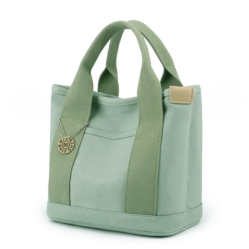 Canvas handbag with large capacity - woman